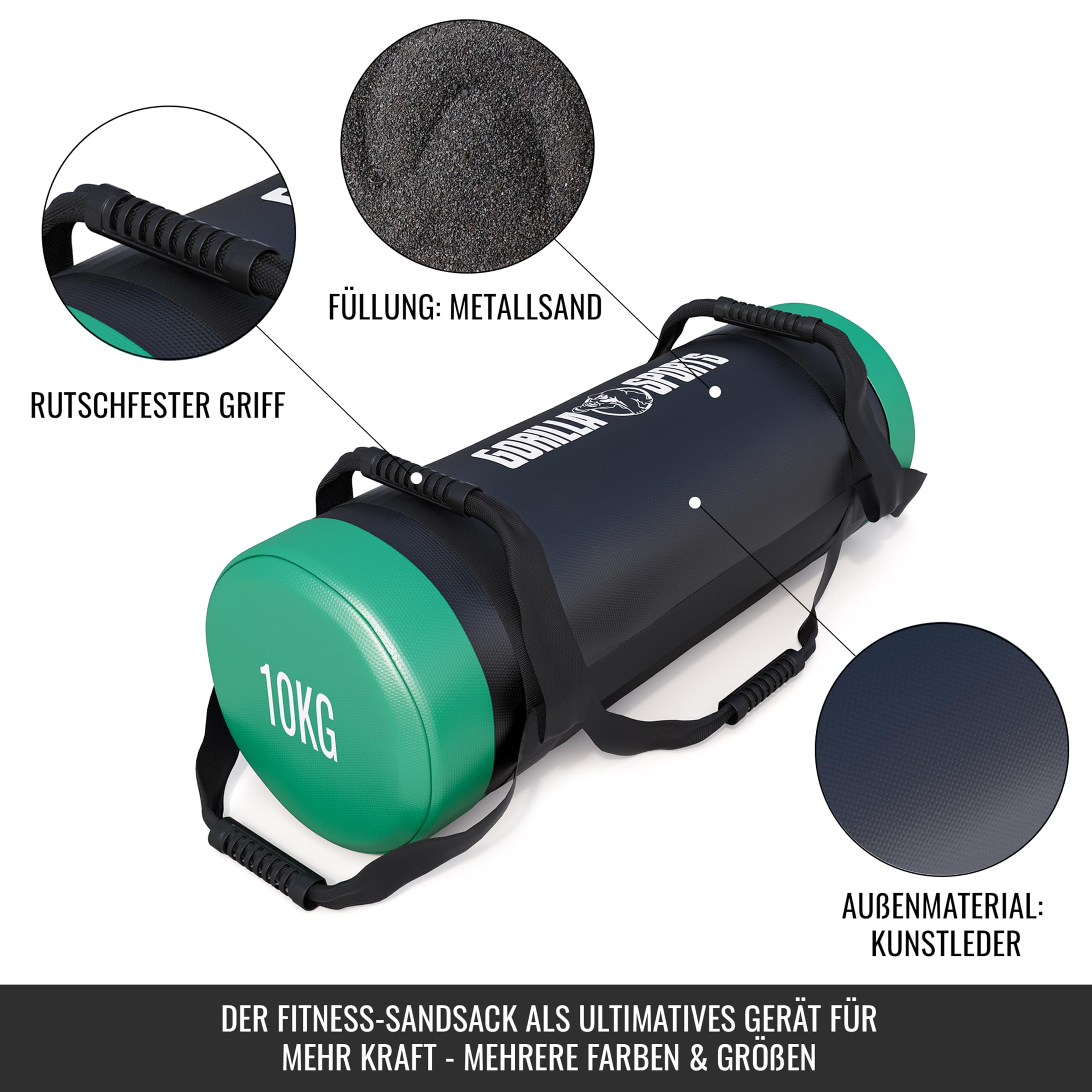 Gorilla Sports 10000539 - Material para Entrenamiento de Tronco y Abdominales