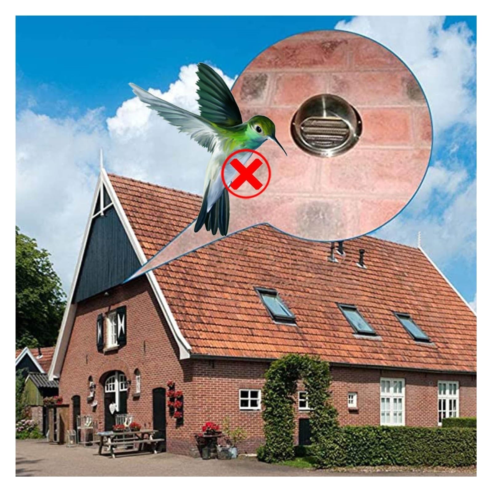 Lüftung Aussenhaube Weather Protection, 304 Edelstahl Ablufthaube Thickened