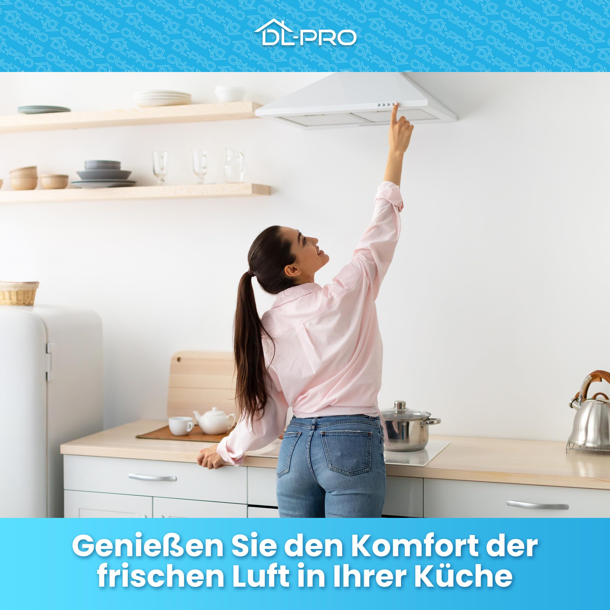 DL-pro Filtro ai carboni attivi, 232 x 226 mm, adatto per Siemens Bosch Constructa Neff 11022296 LZ10DXA00 DWZ0DX0A0 CZ51DXA0X0 Z51DXA0X0 per cappa aspirante