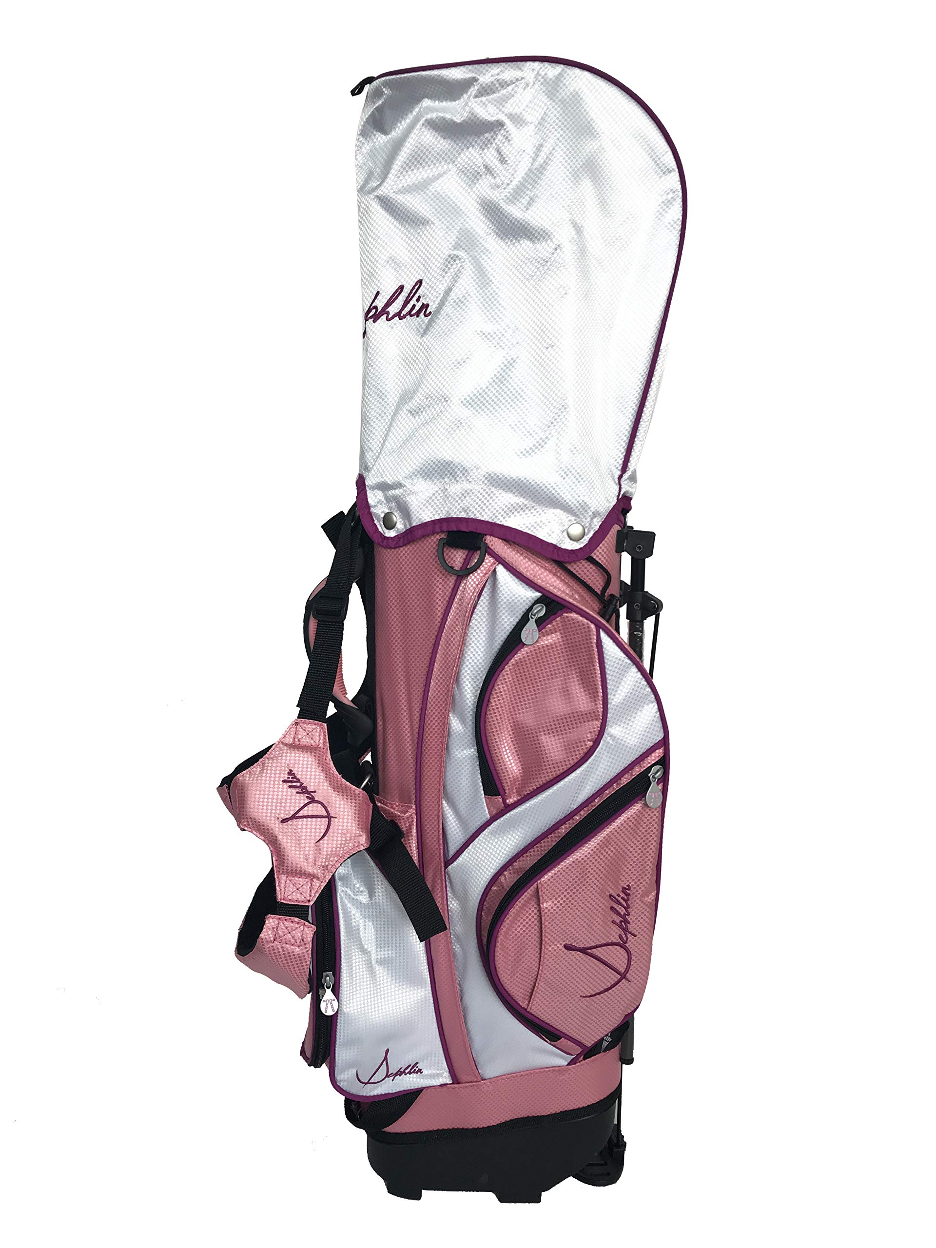 Lady Talia - Juego de 7 palos de golf y bolsa de golf para diestros (10 a 14 años), color rosa
