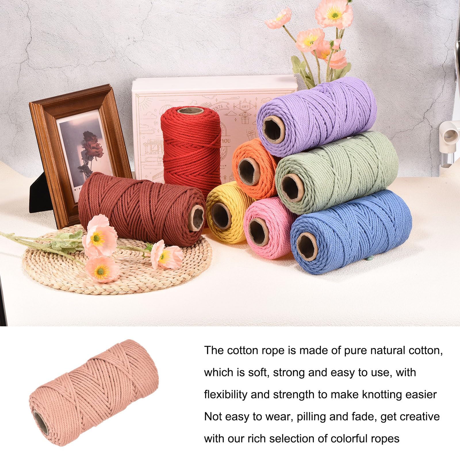 Rebower 5/32 Inch 328 Feet Macrame Cord - Image 3
