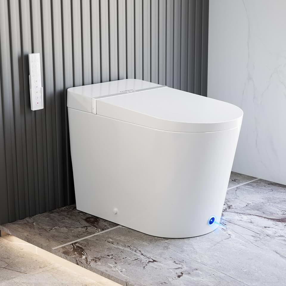 Casta Diva Smart Toilet with Bidet Built in, Foot Sensor, 1.28GPF(CD-K020)