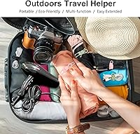 Vista 4 de OneLeaf 30Pcs Organizador de cables, bridas de silicona reutilizables, bridas para electrónica, bridas elásticas multiusos, artículos esenciales