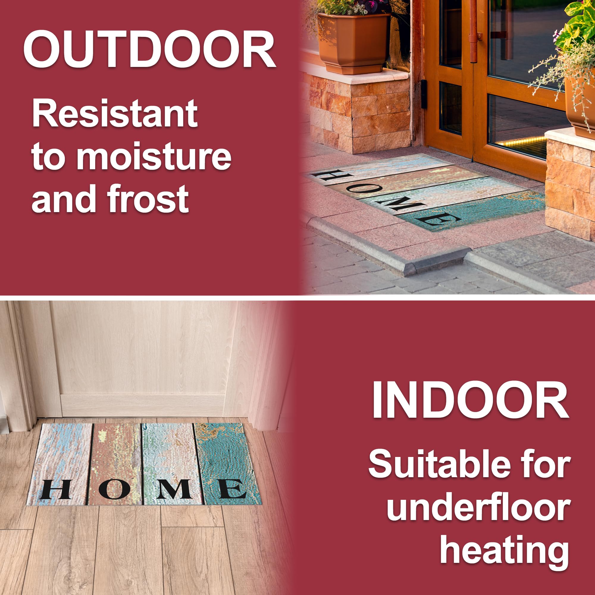 Paillasson Intérieur/extérieur Valia Home - 40x60 Cm, Antidérapant, Absorbant, Nombreux Designs