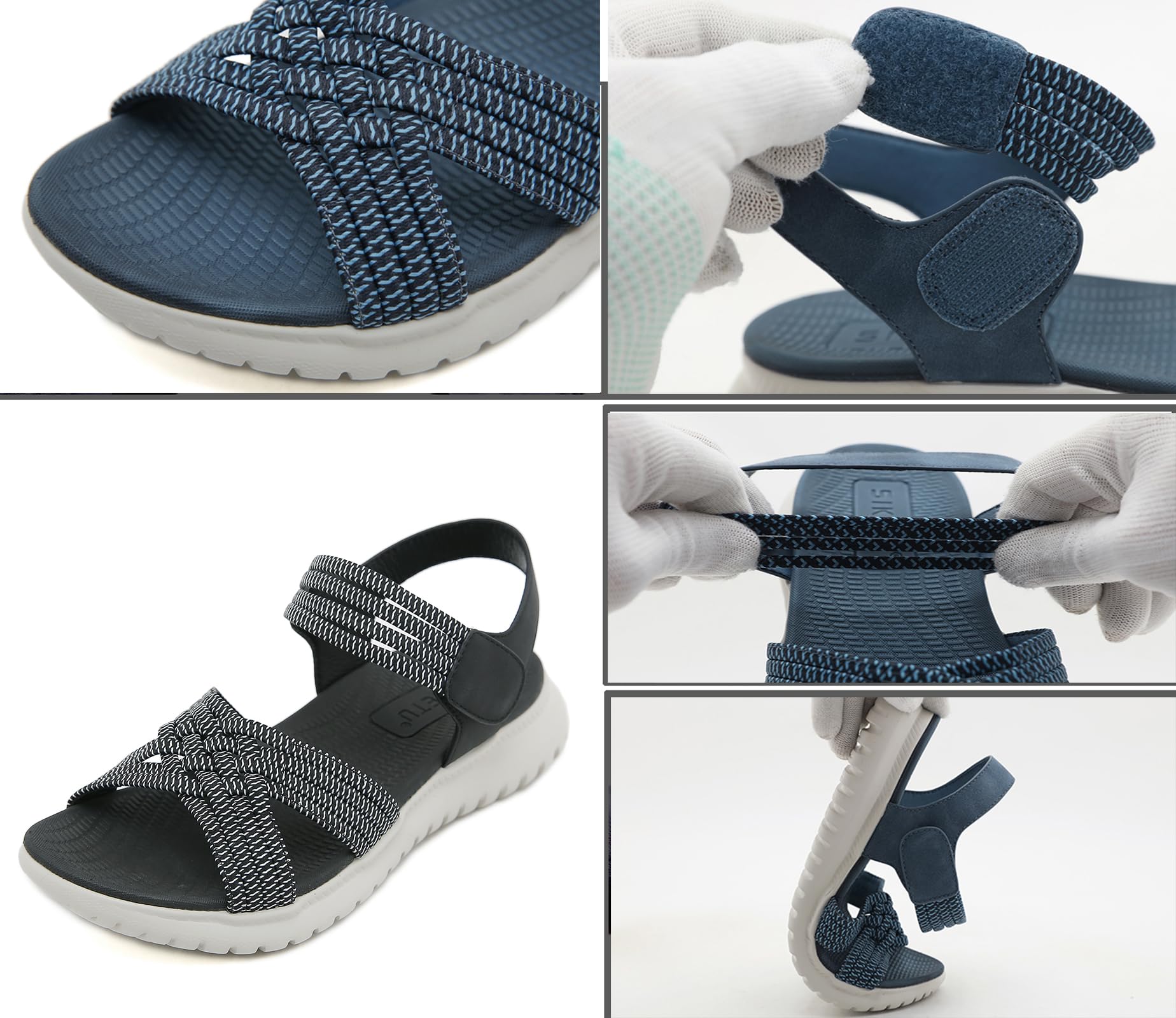 Meik Mangni Sandalias Deportivas Mujer Verano Sandalias de Caminar Punta Abierta Moda Sandalias de Playa 35-42 EU