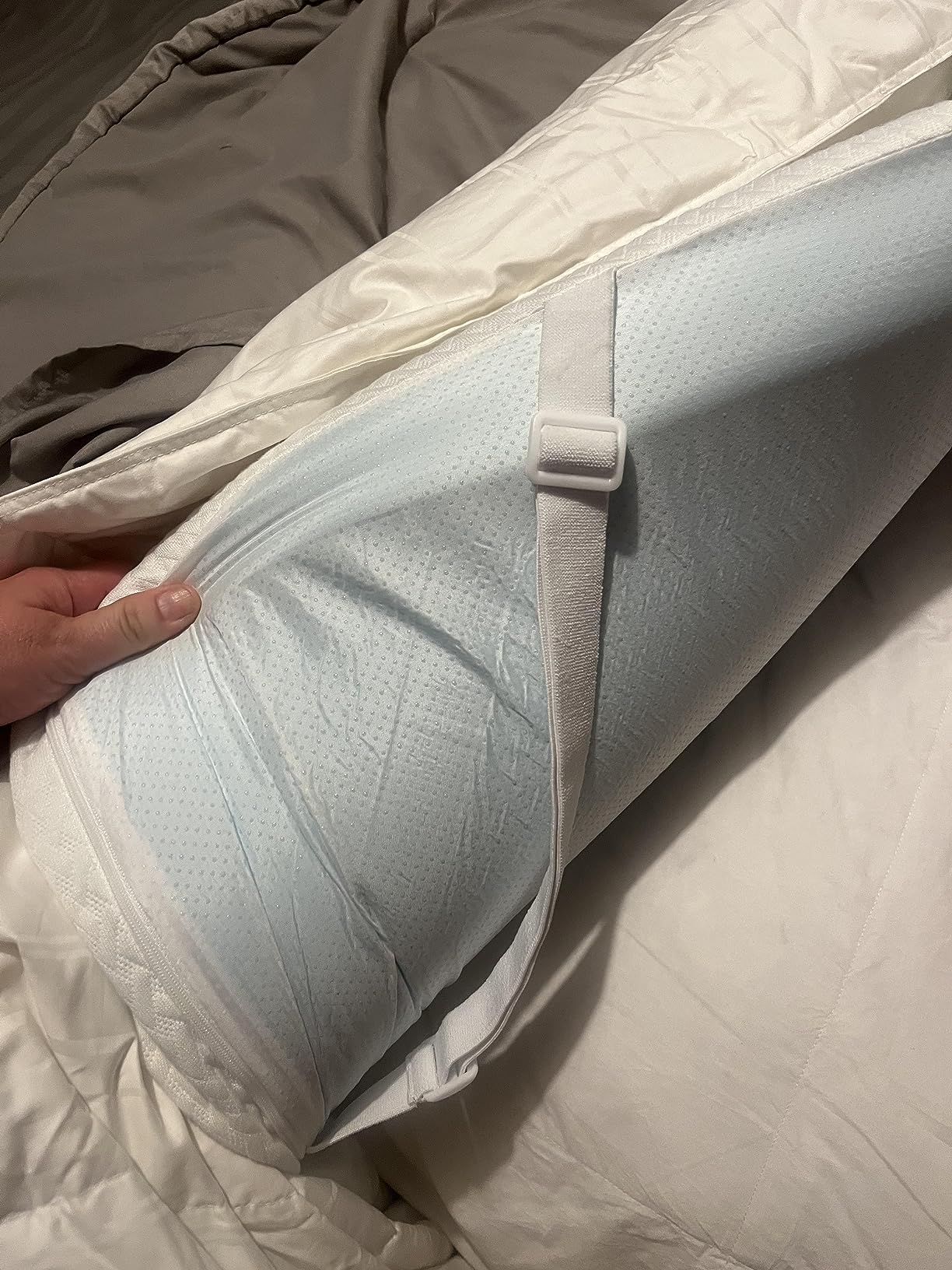 27/mo Finance 3 Inch Gel Infused Memory Foam Mattress Topper Queen