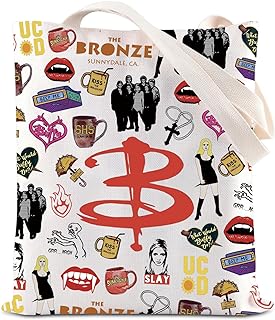 BTVS Inspired Gift Vampire Slayer Movie Lover Tote Bag Buffy Vampire Fans Gift BTVS Merchandise Vampire Tote Bag
