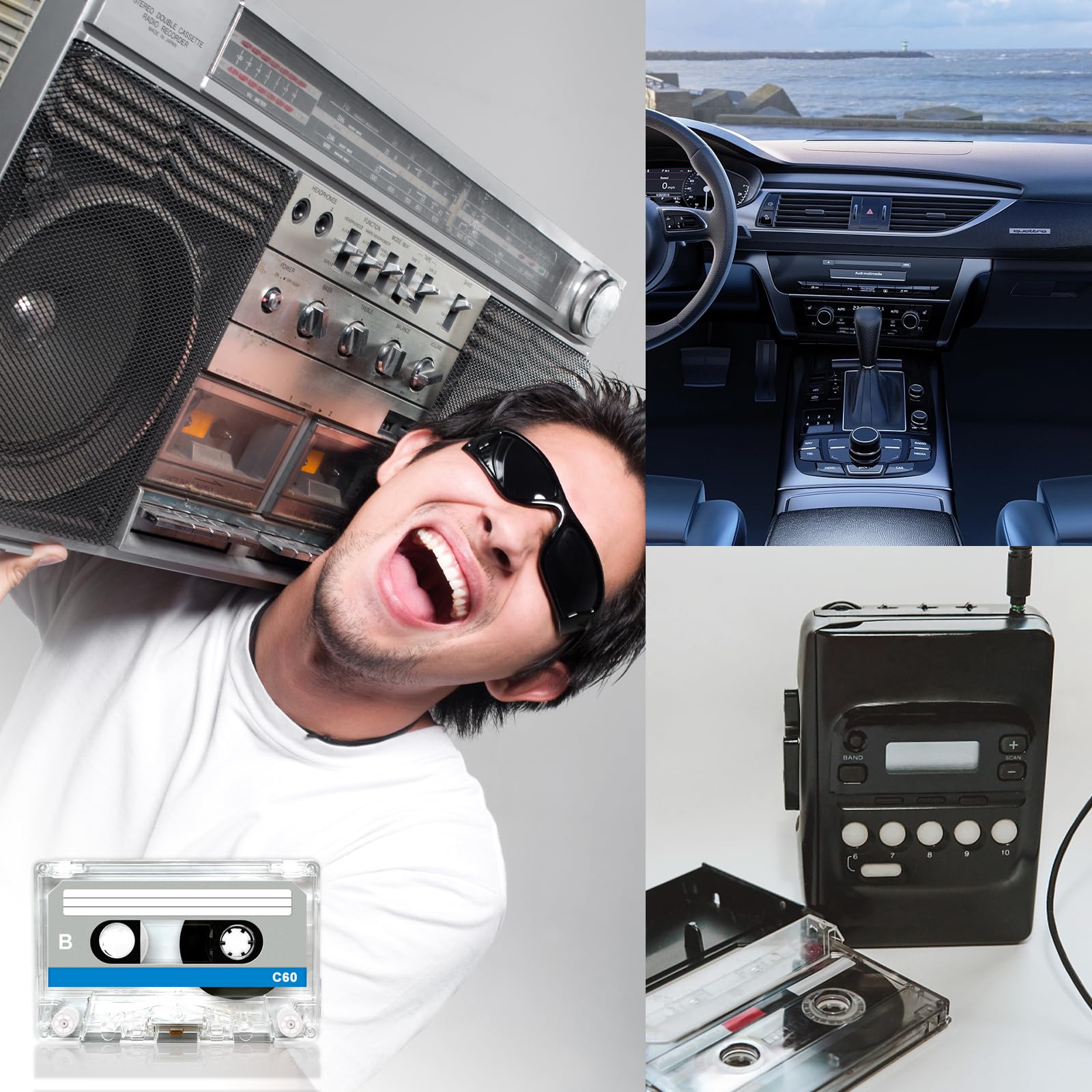 WIYETY Audiokassetten 10 Stück - 60 Min Leerkassetten Für Aufnahmen