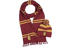 Harry Potter Gryffindor Scarf and Beanie, The Perfect Winter Set for Witches and Wizards