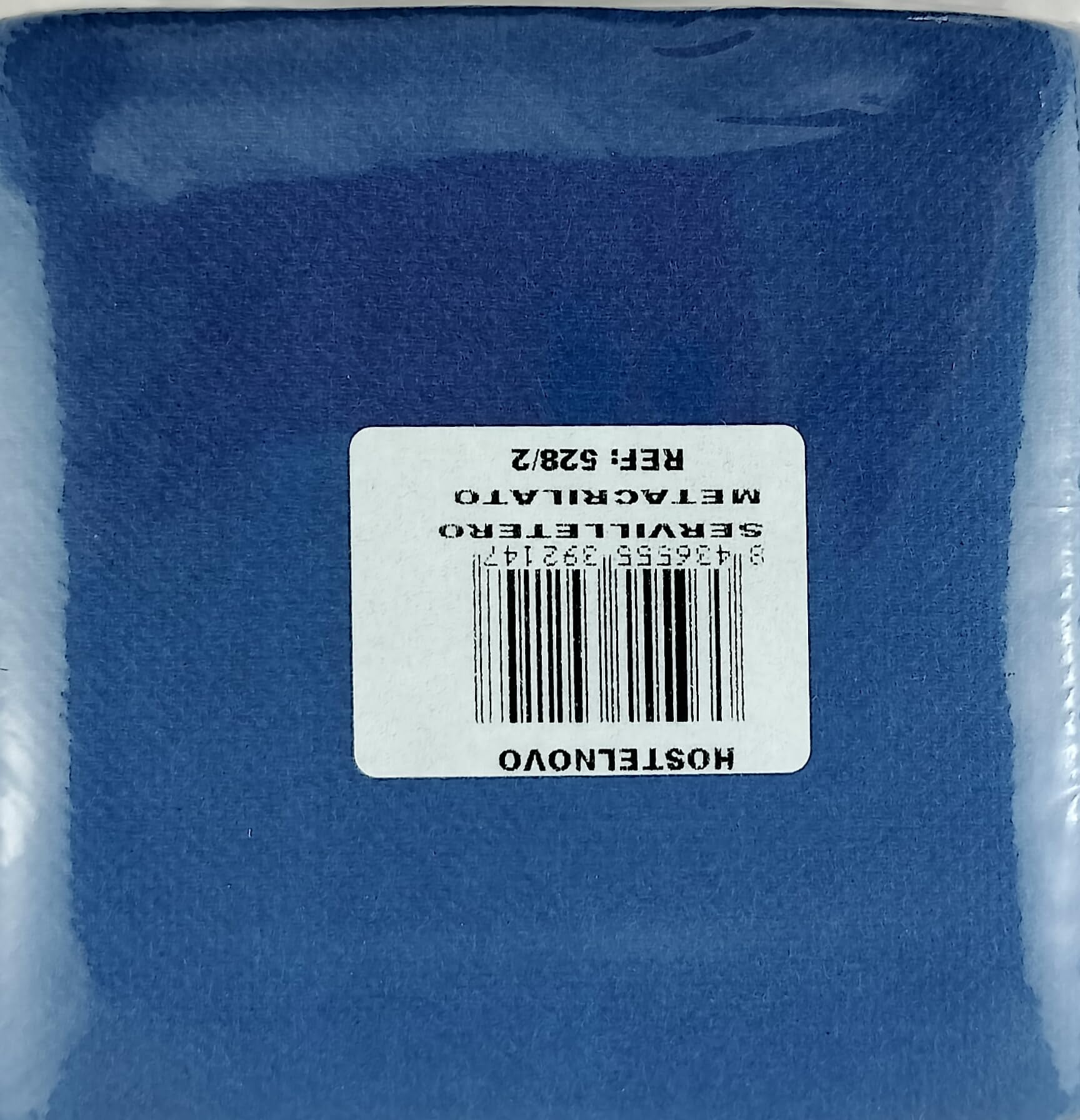 Portatovaglioli In Metacrilato Trasparente - 10x10cm, Con 50 Tovaglioli Blu, Per Bar E Feste