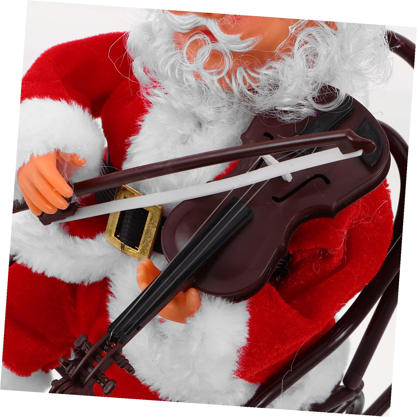ERINGOGO Jouet Père Noël Électrique Et Musical pour Fêtes De Noël sur Fauteuil Roulant en Plastique Solide Décoration Festive pour Garçon Et Filles Et Adultes