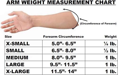 Vista 10 de Manga de compresión con peso (5 opciones de tamaño), control de temblores, asistencia de fuerza/movimiento, PT y OT