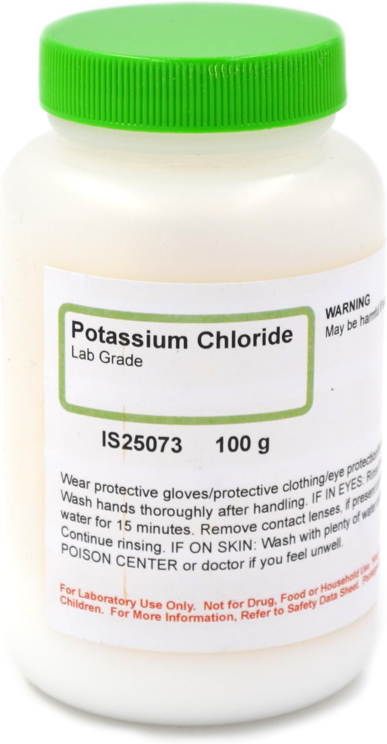 Lab-Grade Potassium Chloride, 100g - The Curated Chemical Collection