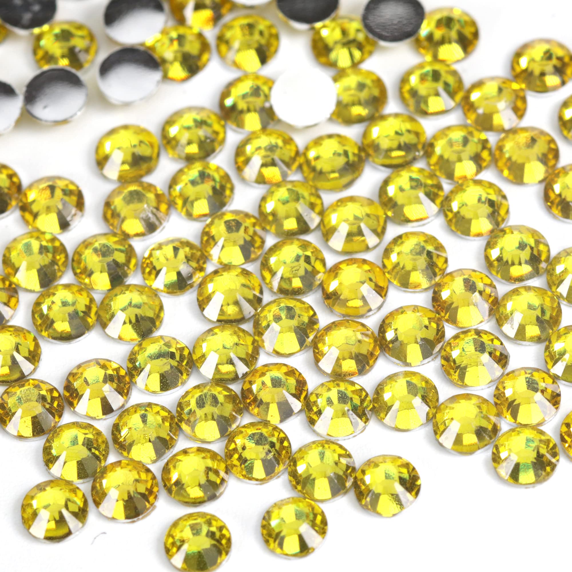250pcs 6mm Flat Back Non-Stick Rhinestone Crystal Diamantes Nail Art & Craft Scrapbooking Embellishments 90 Available Colours (6mm, AB Clear #A13) — view 23