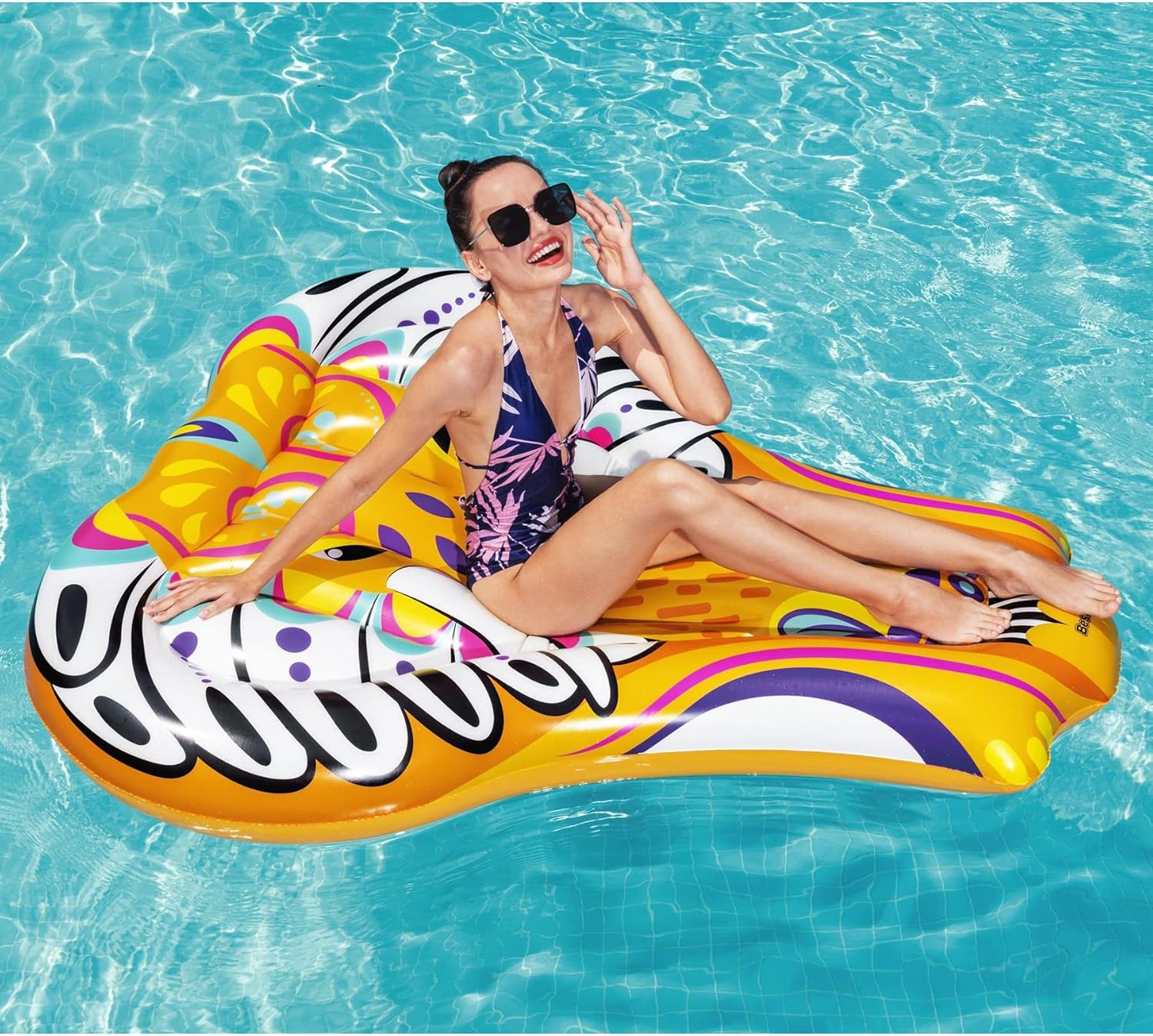 H2O GO Inflatable Flirty Fiesta Elephant Pool/Water/Beach Float (60")