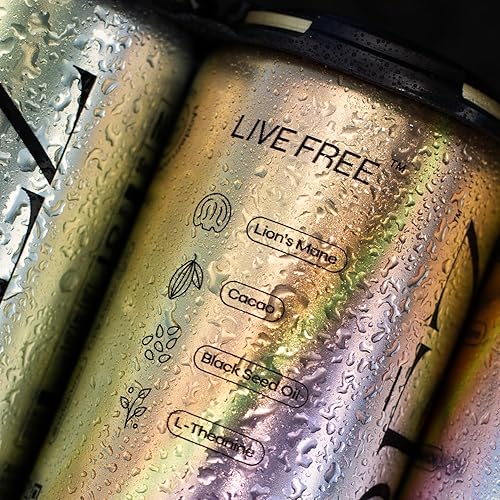 Miniatura 7 de BRZ FLOW Bebida de Hongo Melena de León Paquete de 12, Limón Flor de Saúco, Apoya el Estado de Ánimo y la Concentración, Bebida Adaptógena Espumosa