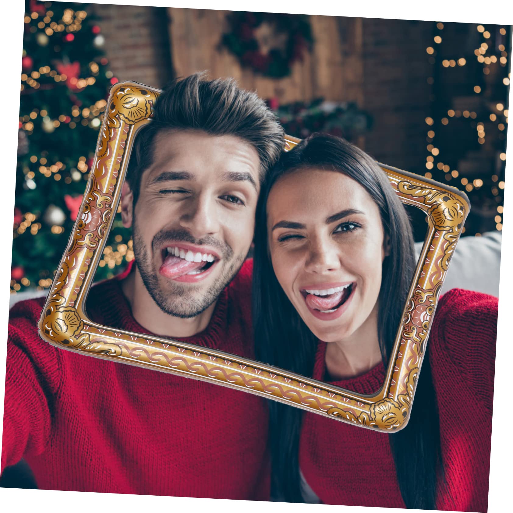 3pezzi Inflatable Selfie Frame Chic Photo Booth Prop Per Feste e Celebrazioni Accessorio Gonfiabile Per Momenti Indimenticabili Con Amici e Famiglia