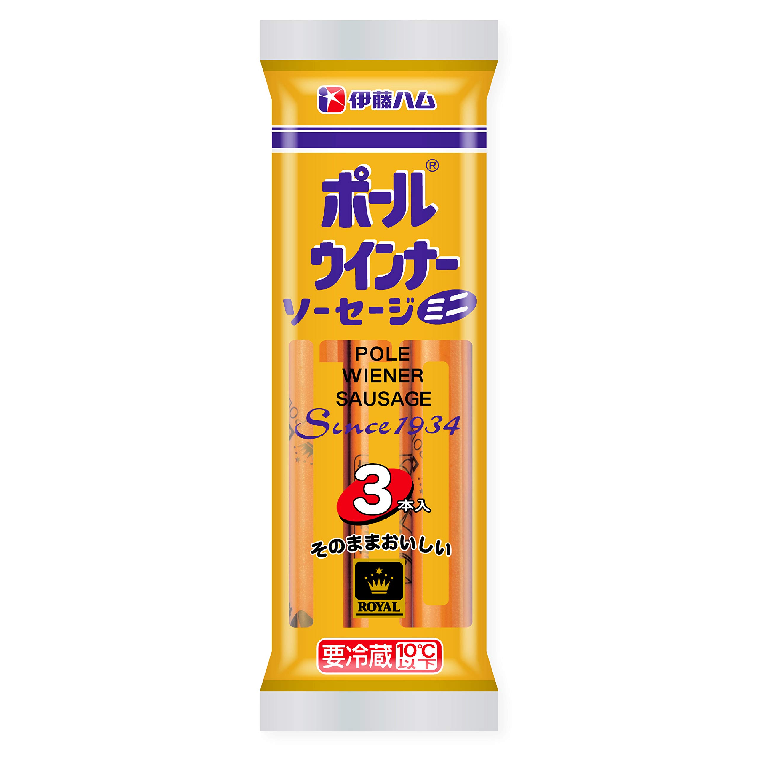 Amazon.co.jp: [冷蔵] 伊藤ハム ロイヤルポールウインナーミニ 3本入 