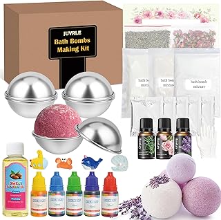 Bath Bomb Making Kit- 30Pcs DIY Bath Bomb Kit for Kids, Make Your Own Sp...