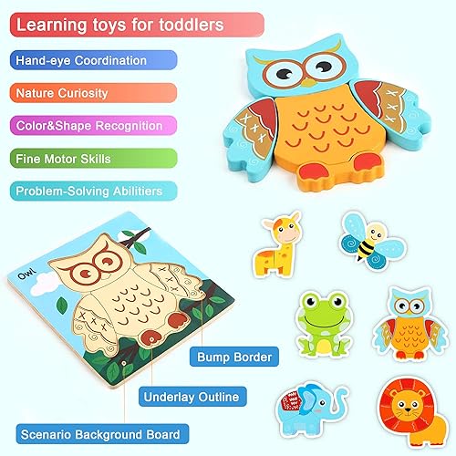 Miniatura 5 de LELEMON Rompecabezas de 100 piezas en una caja de metal para niños de 4 a 8 años