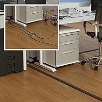 Vista 4 de D-Line - Cubierta de piso para cables de 6 pies, protector de cables, oculta cables de extensión, protege cables, evita riesgos de caídas, ocultador