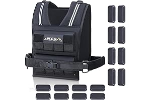 APEXUP Adjustable Weighted Vest Men 20lbs/30lbs/40lbs Weights for Weight Vest Workout