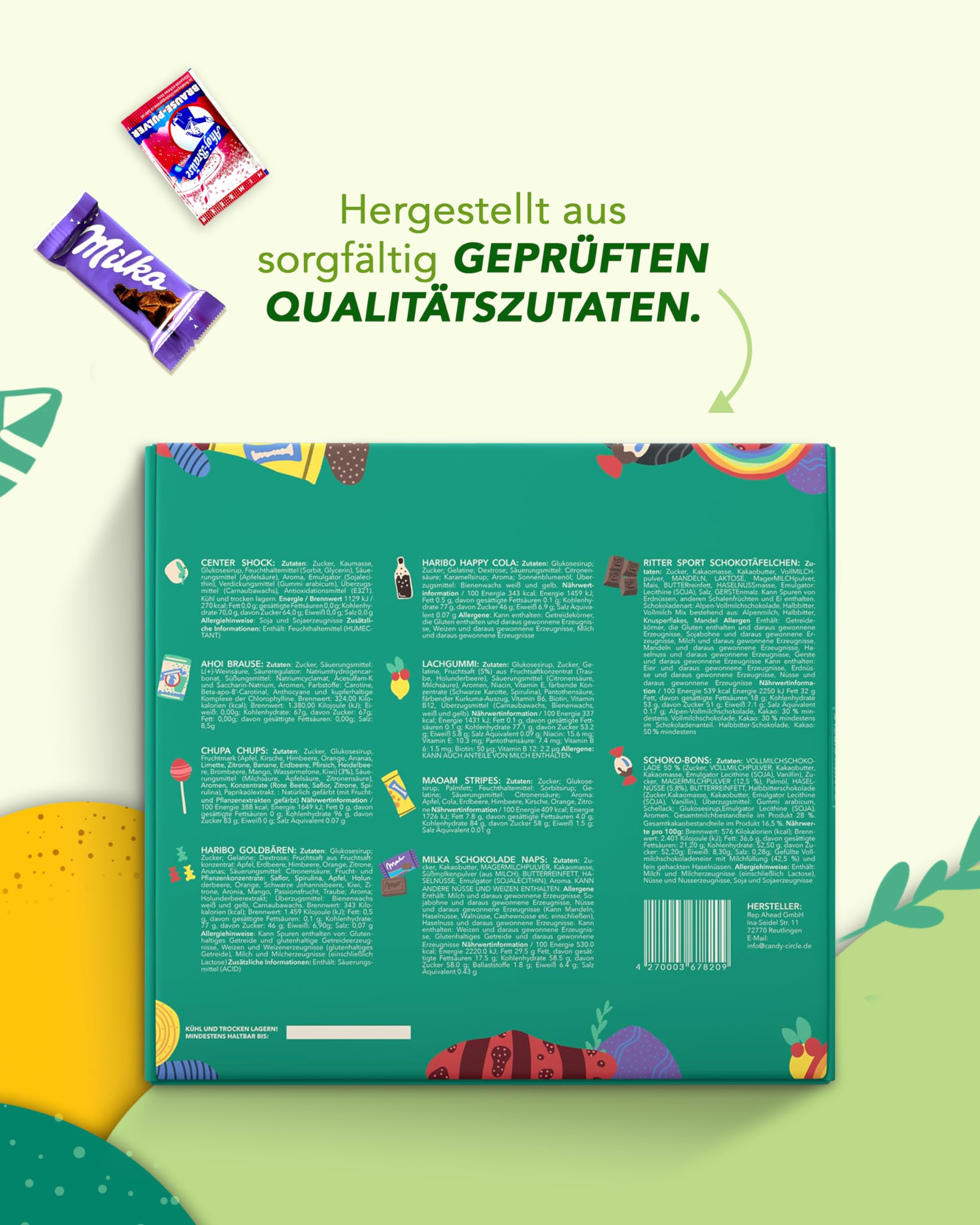 Süßigkeiten Box 150 Stück Gute Laune Box Geschenk Idee Candy Bar XXL Naschbox