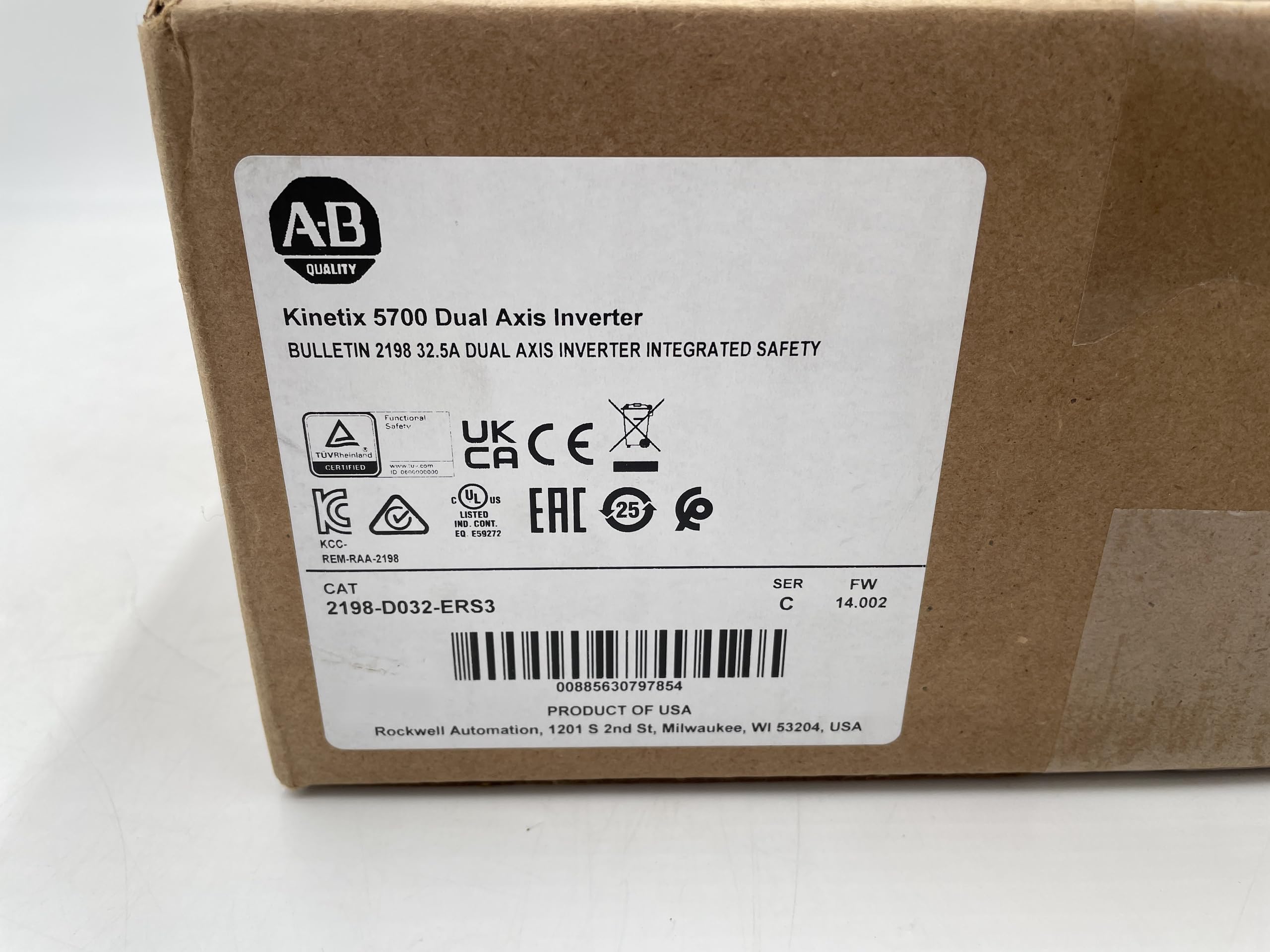Allen Bradley 2198-D032-ERS3 Dual Axis Inverter Rockwell