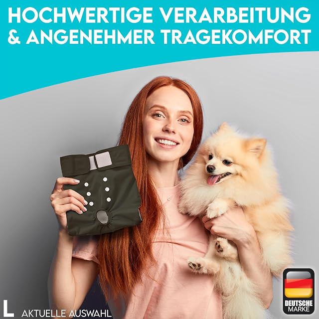 Foto 8 de 8 de HUND IST KÖNIG Pañales para perras - Pantalones para perras