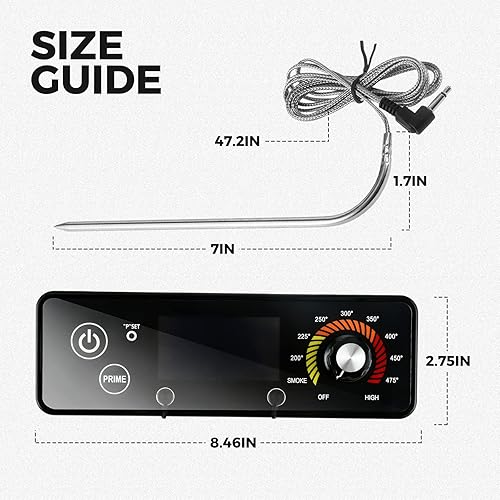 Miniatura 2 de MOOTVGOO Kit de controlador de termostato digital de repuesto para parrilla de pellets de madera Pit BOSS, serie ClassicAustin XL, viene con sondas