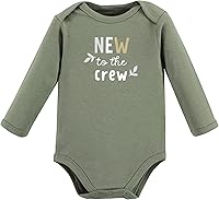 Vista 4 de Touched by Nature baby-girls Organic Cotton Long-sleeve Bodysuits