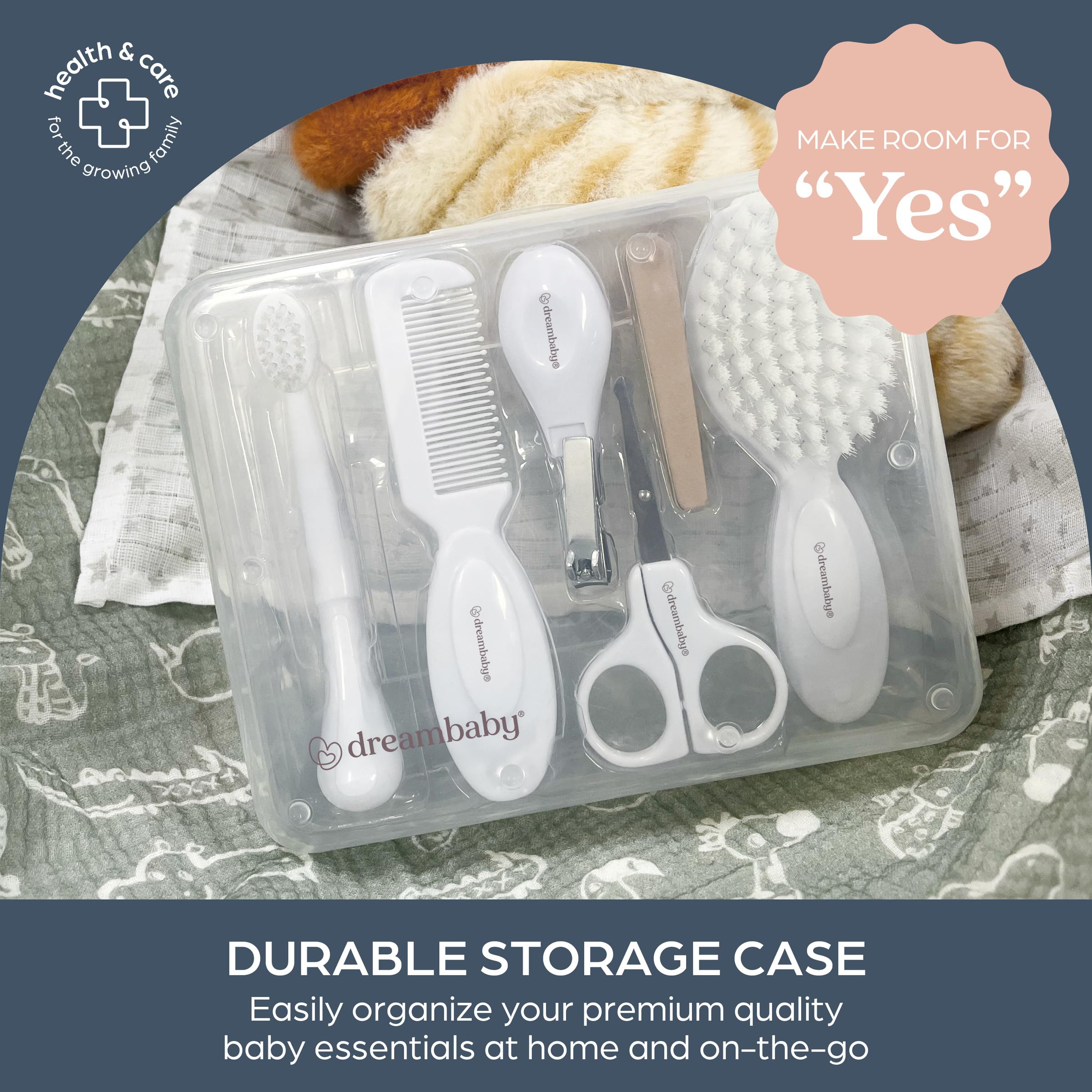 Dreambaby Essential Grooming Kit, Weiß, 10 Stück
