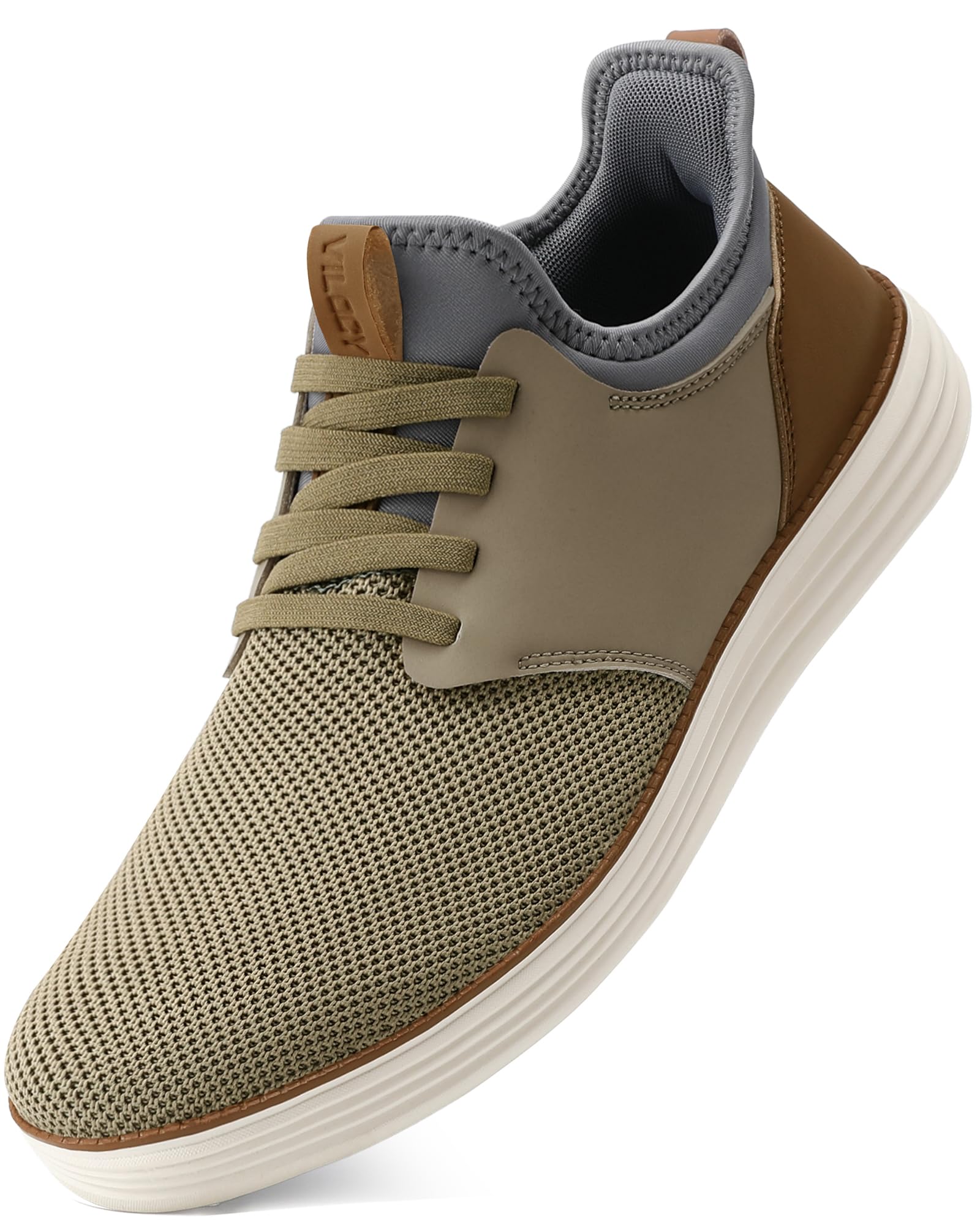 Mens Slip On Casual Dress Shoes Hands Free Fashion Sneakers Mesh Tennis Walking Work Shoes Comfortable Breathable Lightweight Non Slip