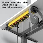 Power Strip with Individual Switches - 8 Outlet Heavy Duty Power Strip with Cord Manager,1200J Surge Protector Home Office Garage Industrial Workbench