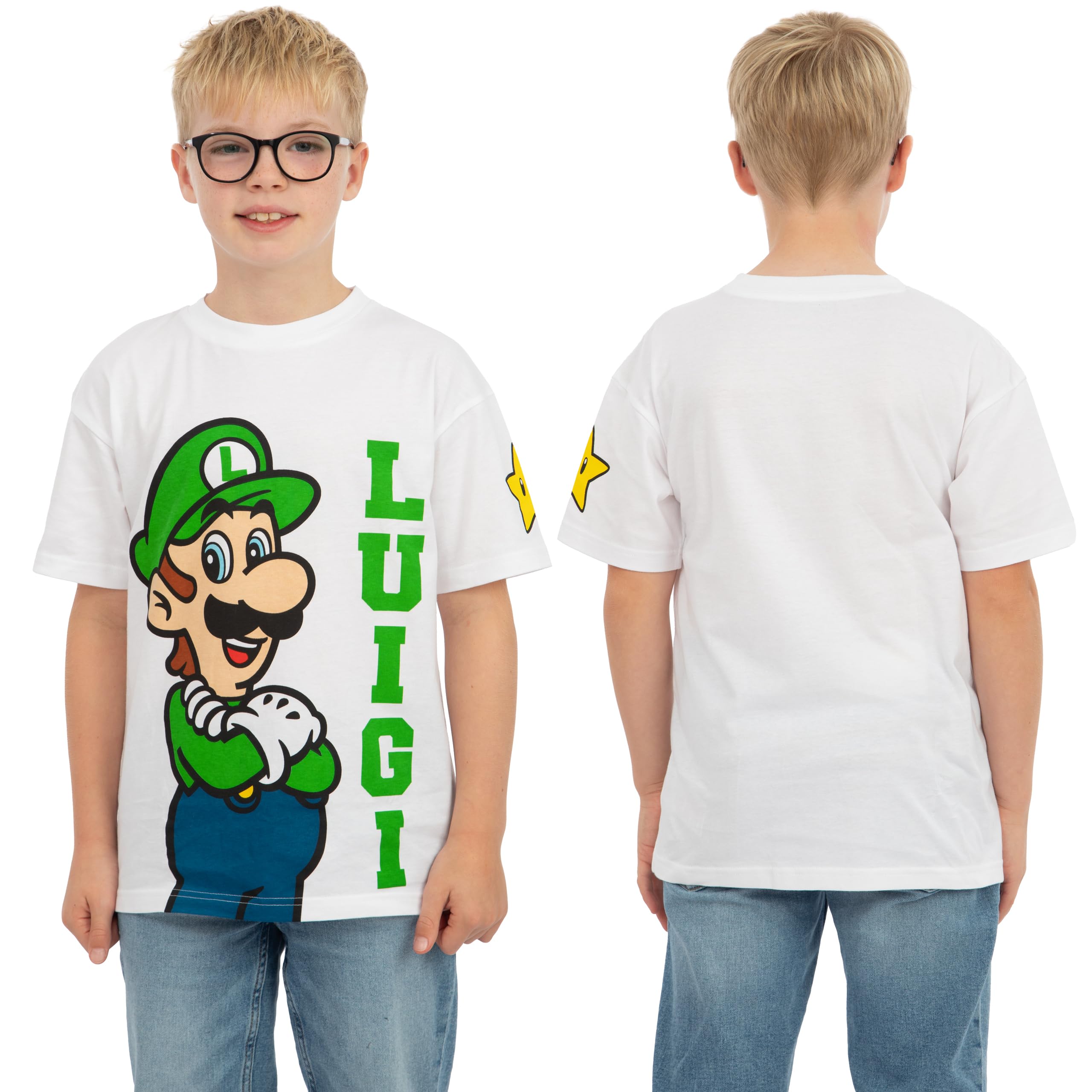 Super Mario Paquete De 3 Camisetas, Camiseta Niño De Mario, Luigi Y Yoshi, Camisetas Niño De Verano Algodón con Motivo Gamer — view 4