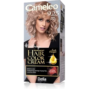 Cameleo - Omega Plus - Hair Colour - Rose Blonde - Deep Lasting Colour - Permanent Colouring - Hair Protection - Complete Colouring Set