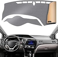 Vista 28 de KEYOOG Cubierta de tablero para Ho-nda Civic 2011-2006 (para conducción a la izquierda), alfombrilla antirreflejos, protector solar antideslizante