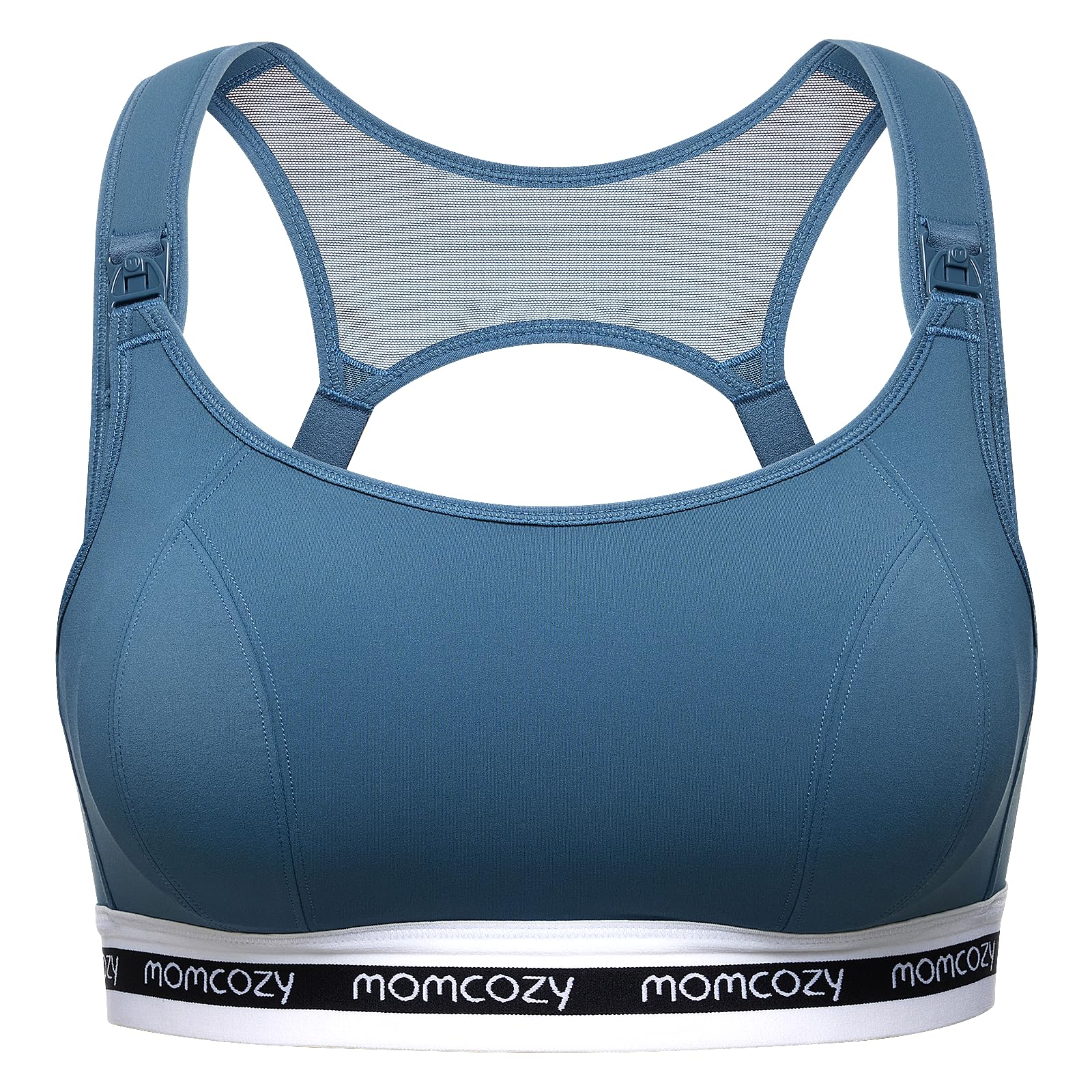 momcozy Stillbrüste für Stillen, FB011 Sport-Stillbrüste mit niedrigem Einschlag, Unterstützung für Schwangerschaft und Stillen, gepolsterte, drahtlose Brüste