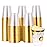 JOLLY CHEF 100 Pack 10 oz Gold Plastic Cups, Clear Plastic Glasses Tumblers, Elegant Gold Rimmed Disposable Cups Perfect for Weddings, Thanksgiving Day, Christmas