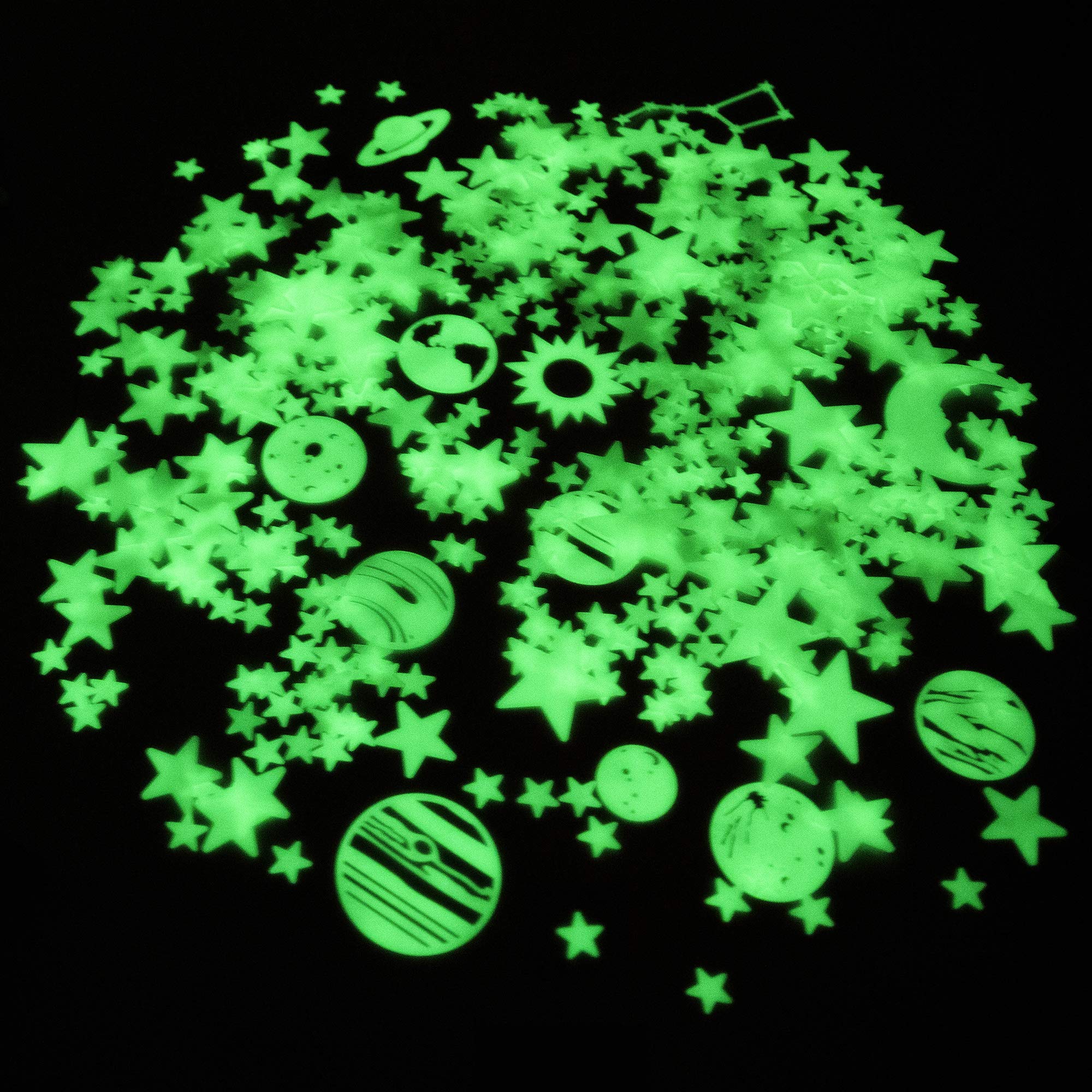 Glow in The Dark Stars for Ceiling, 500Count, Largest Ceiling Glow