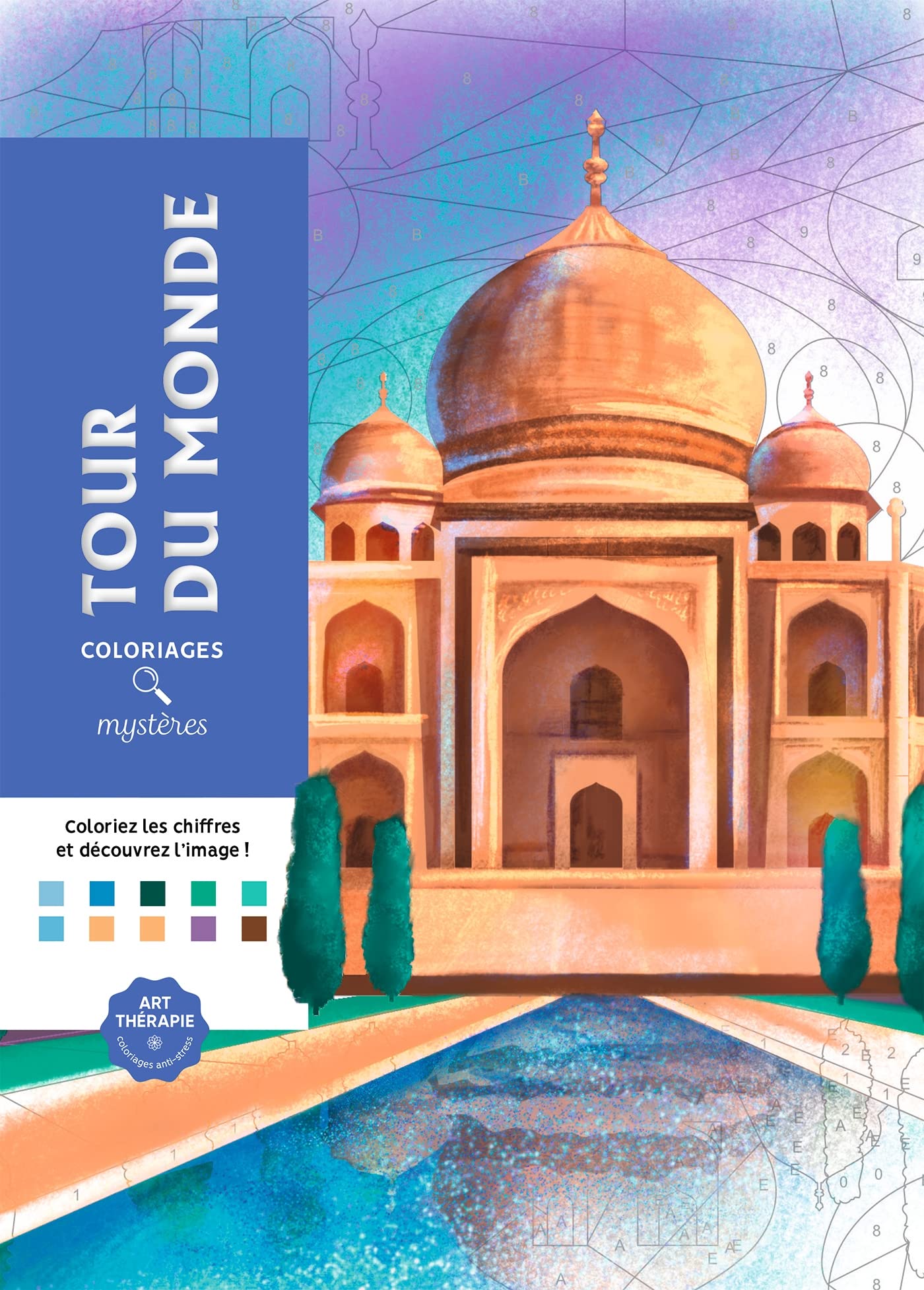 Tour du monde: Coloriez les chiffres et découvrez l'image !