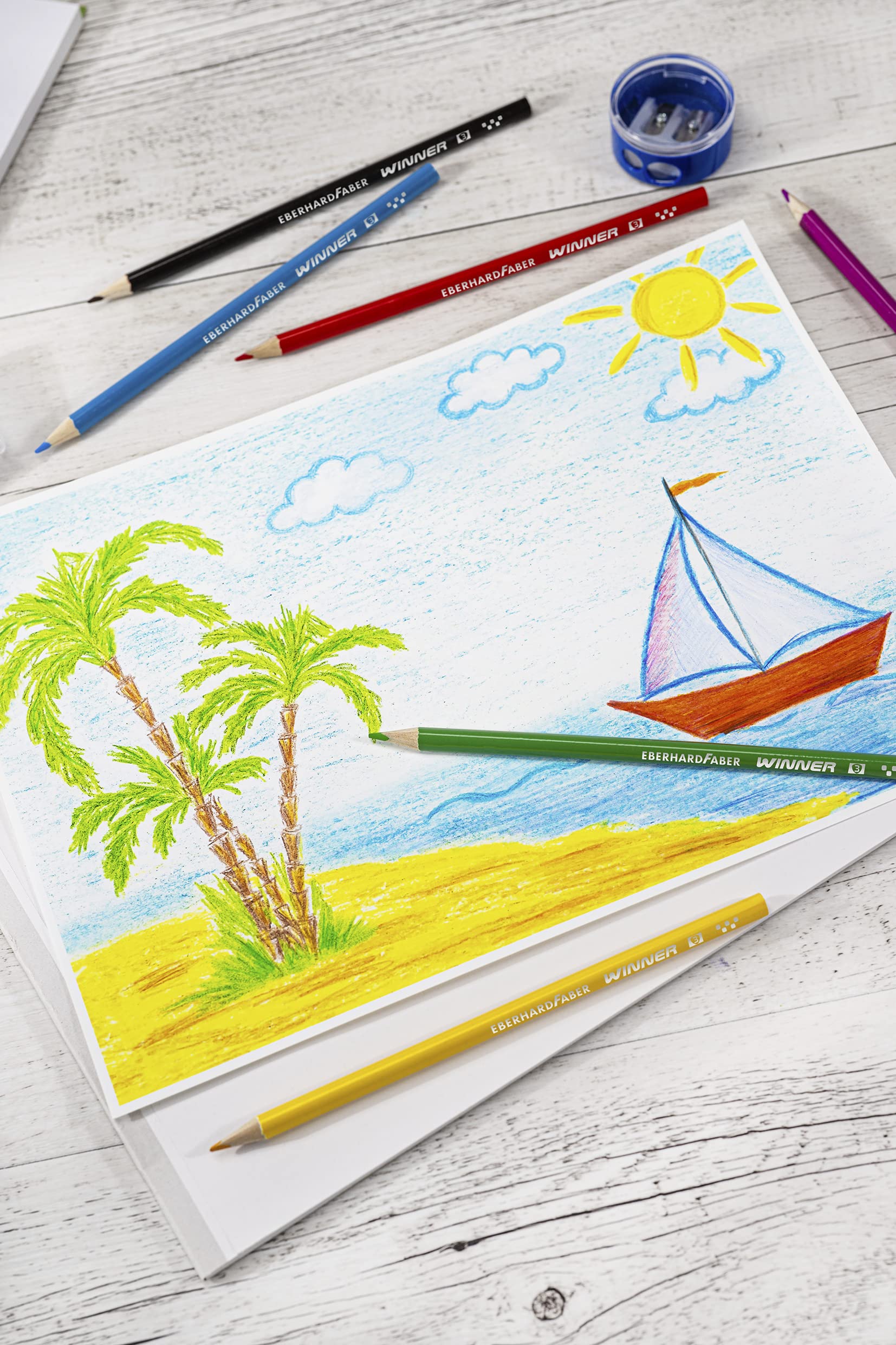 EBERHARD FABER Étui Scolaire Triple Rabat Race Car