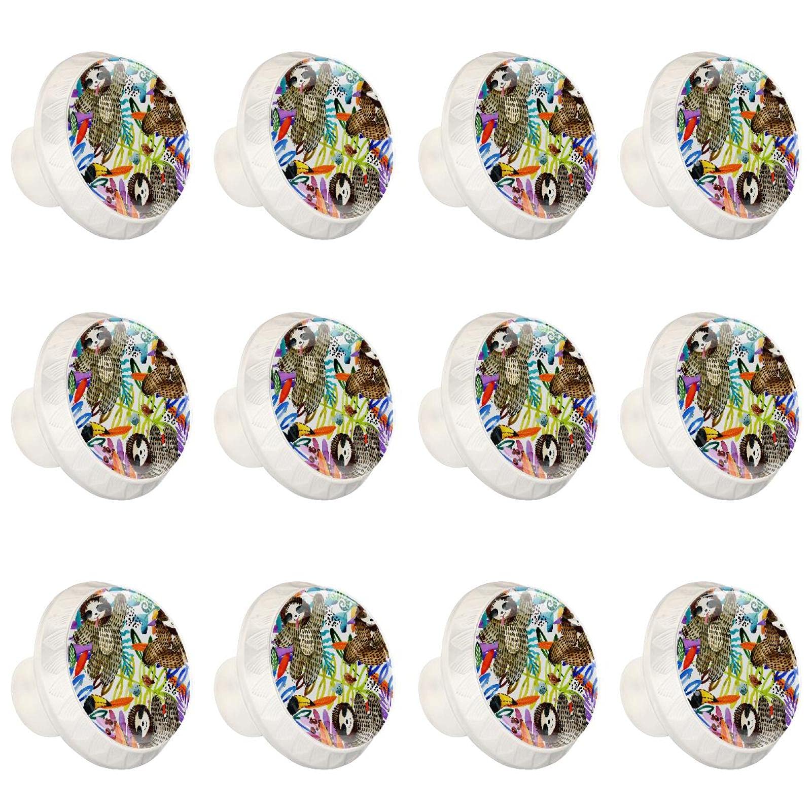 Boutons d'armoires de cuisine paresseux mignon pour chambre d'enfant