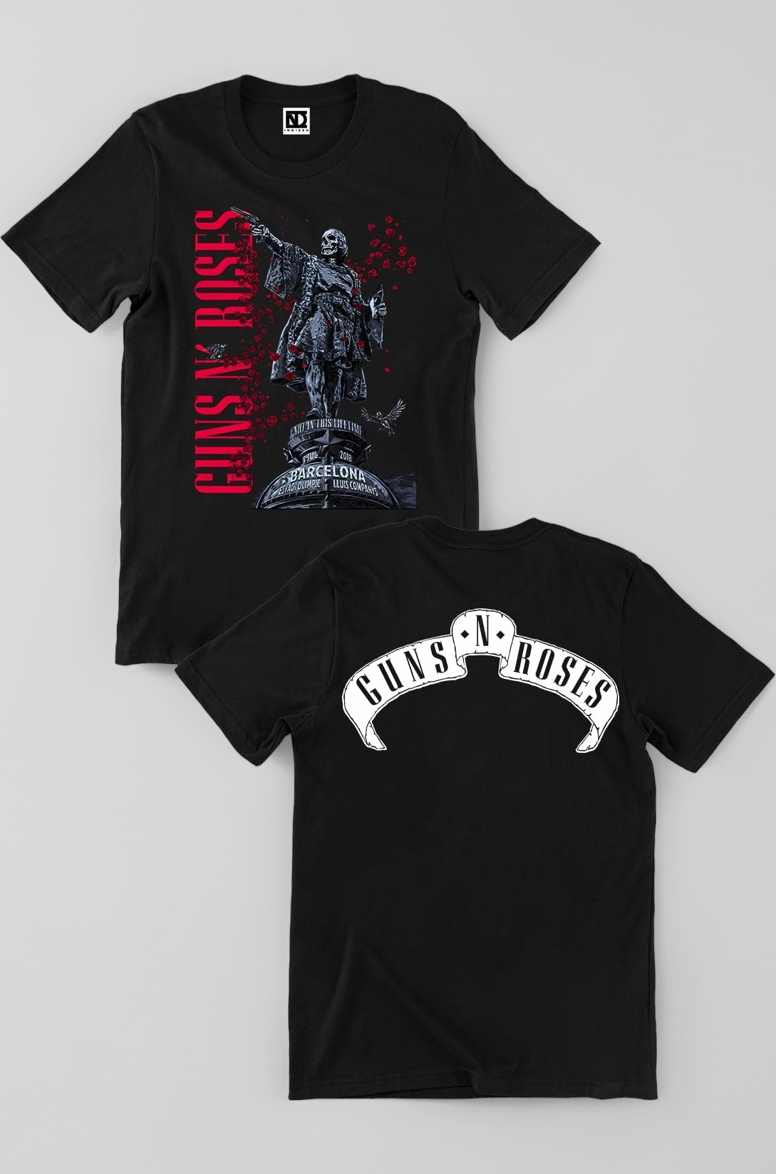 Unisex Regular Fit Music Front & Back Graphic Printed Cotton Half Sleeve T-Shirt |(M0-21)