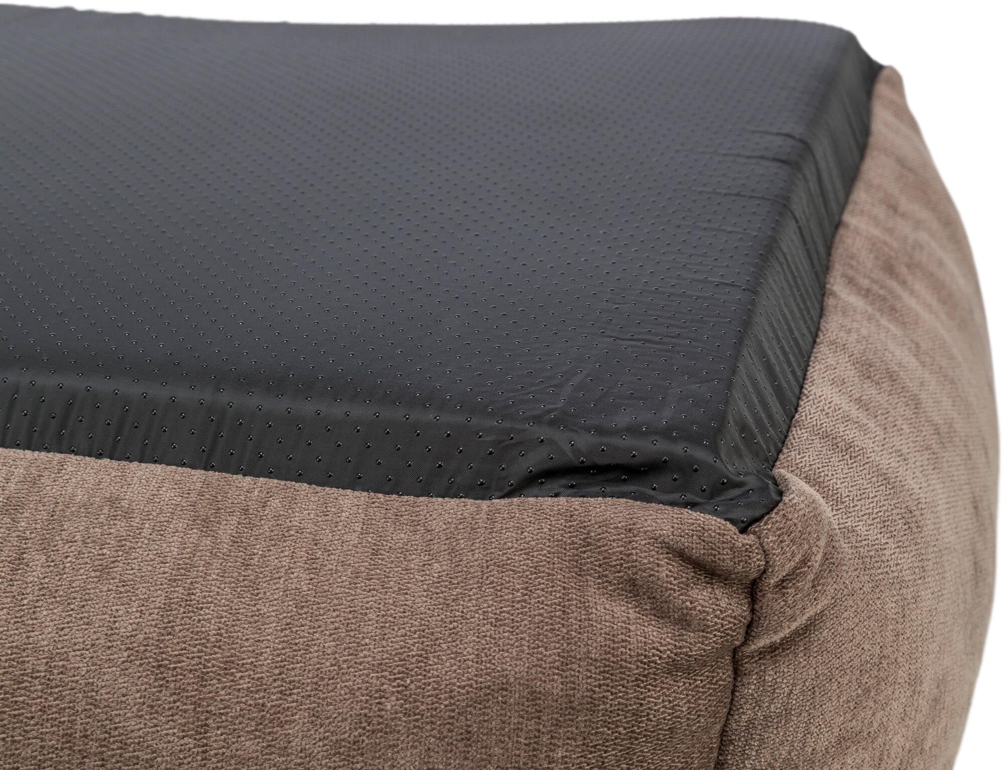 Trixie Cuccia per cani Vital Lennox, rettangolare, cuscino ortopedico per cani, marrone, 100 x 70 cm, accogliente cestino per cani con schiuma viscoelastica per effetto memoria, 371307