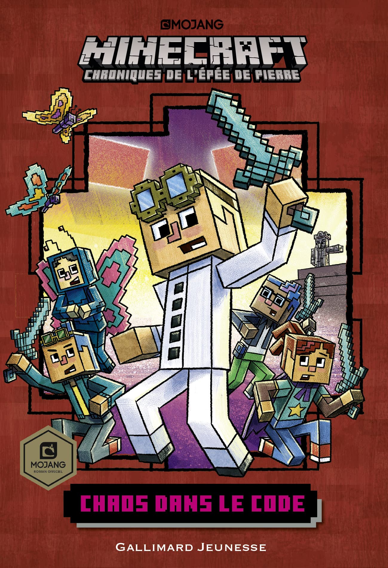 Gallimard-Jeunesse Minecraft: chroniques de l'épée de pierre Chaos dans le code
