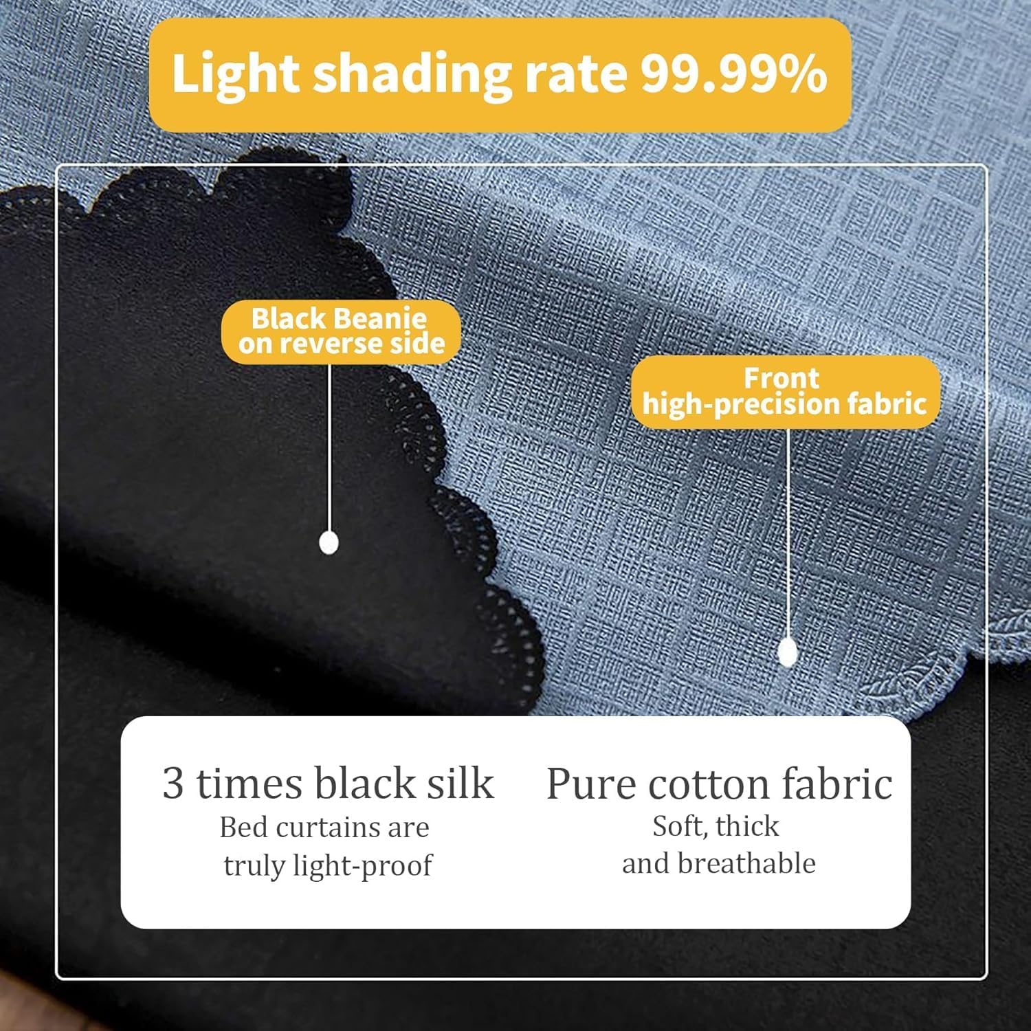 Canopy Curtains for Bunk Beds - Student Dorm Bed Canopy Tent for 4 Corner Canopy Beds, Ideal for College Dorms and Kids' Rooms, Twin Top Bunk Bed Support