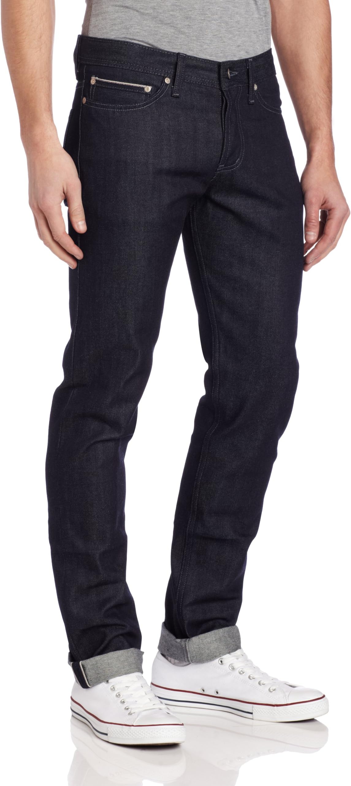 Naked & Famous DenimMen's Weird Guy Midrise Tapered-Leg Jean In Indigo Selvedge