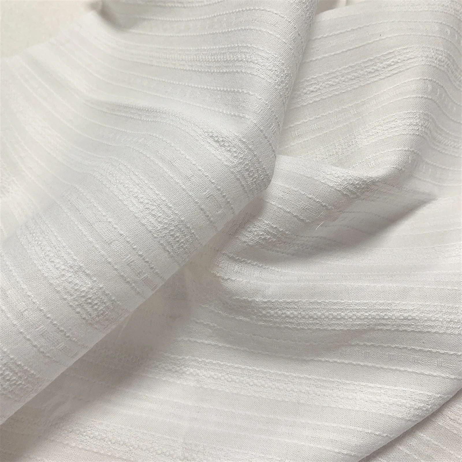 Pure Cotton Fabric Lace Flower Wall Pure Color Jacquard Fabric Three-Dimensional Pattern Fabric DIY Clothing Fabric 45x50cm(Color-1)