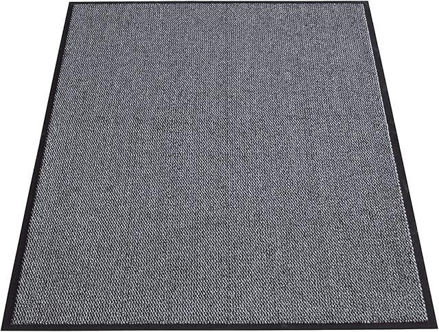 TrendMakers Machine Washable Grey Black Heavy Quality Non Slip Hard Wearing Barrier Mat/Dirt Trappers. Available in 8 sizes (60cm x 120cm)